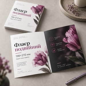 Флаєр подвійний 198x210